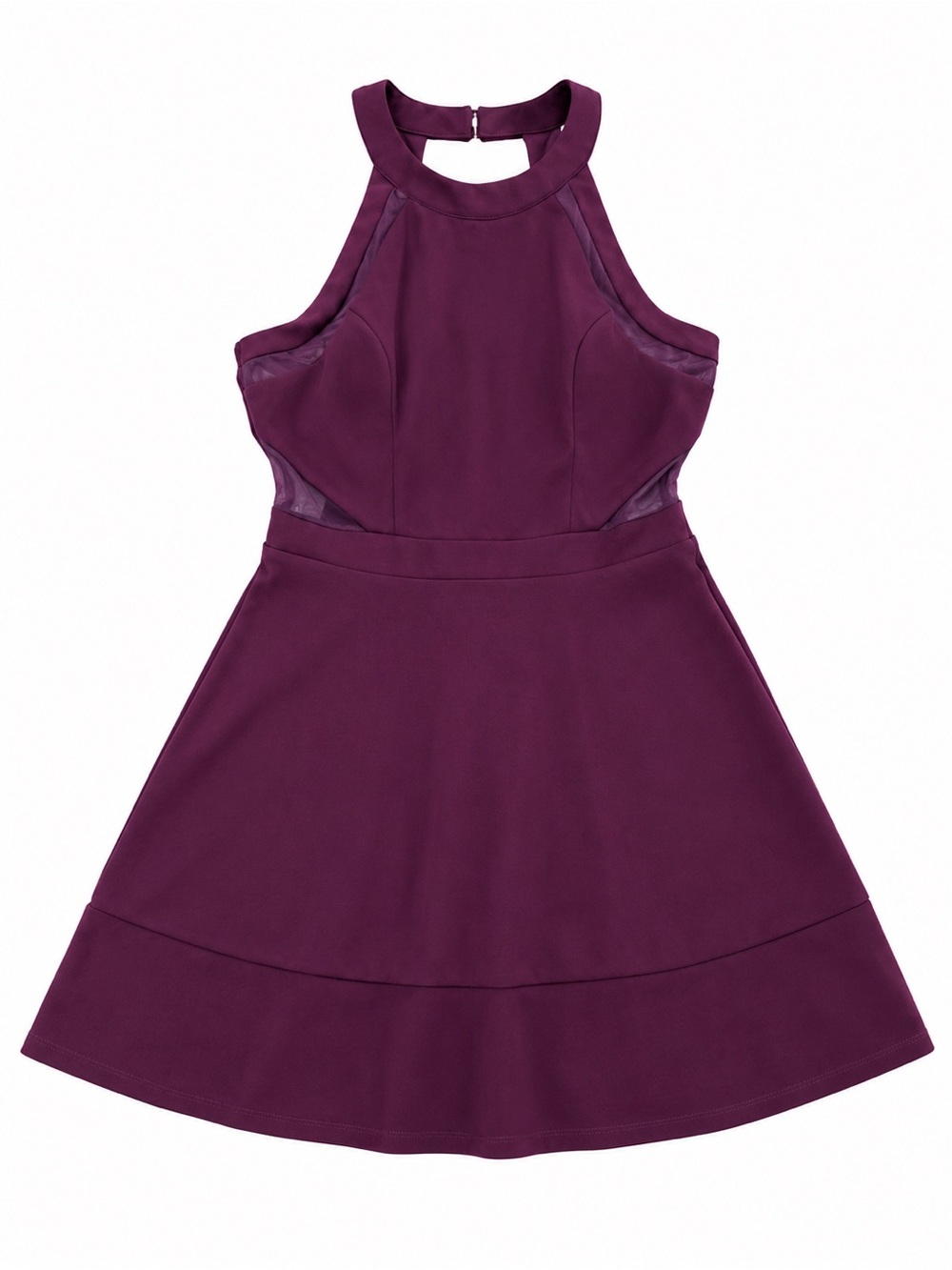 Honey and Rosie Burgundy Fit & Flare Dress – NWT – Size Large